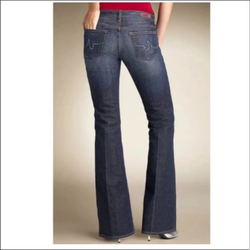 Adriano Goldschmied “The Club” Bootcut Dark Wash Jeans Size 27~EUC~AG logo - Picture 2 of 11